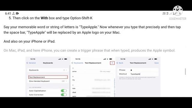 How to type the Apple logo on Mac, iPhone, and iPad ||