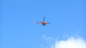 AUTOROTATION WITH HUGE RC SCALE TURBINE MODEL HELICOPTER SA-315B LAMA AND FLIGHT BY BERND PÖTING