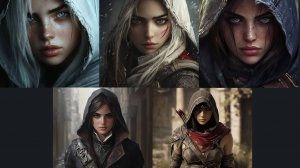Билли Айлиш в стиле разных частей Assassin's creed  #midjourney #midjorney #aiartgenerator #cover