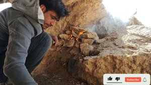 Лагерь в естественном укрытии. Каменный камин с дымоходом. Сон на природе. Навыки выживания