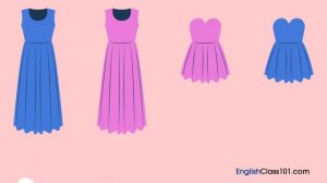 Listening exercise. Buying a party dress