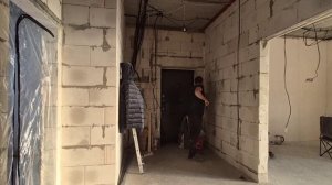 Подготовка и штукатурка санузла. Таймлапс