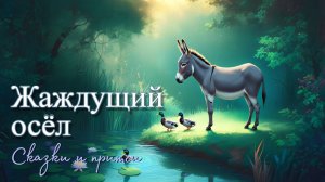 Терпение ослика: мудрая притча для детей и взрослых 🐴✨ | Жаждущий осел