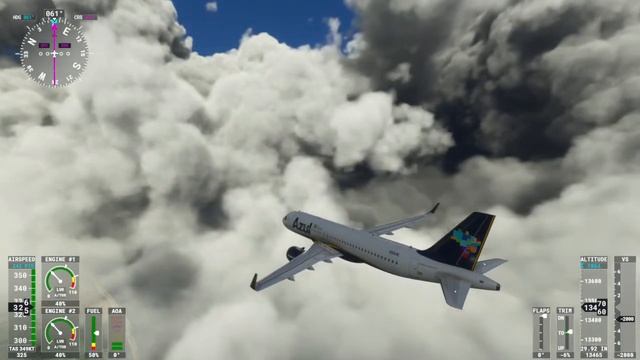 Voo de Aracaju SE para Maceió AL no Brasil - Tempo Carregado - Voando Airbus A320 Azul смотреть онлайн