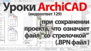 👍 Урок ArchiCAD [Урок Архикад] что означает в ArchiCAD "файл со стрелкой" (BPN файл)