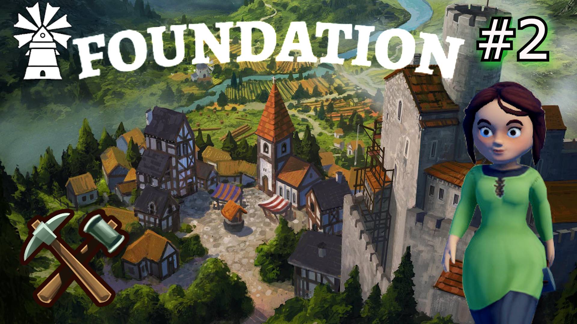 ДОБАВЛЯЕМ РОСКОШЬ ЖИТЕЛЯМ. СОЗДАЁМ МОНАСТЫРЬ FOUNDATION РЕЛИЗ ИГРЫ. №2