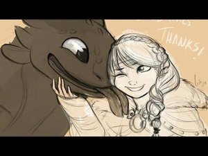 Астрид и Беззубик "Собака любила" (стих)
