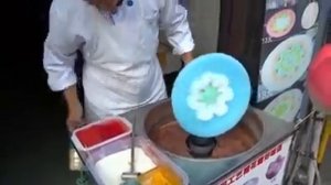 супер цветок из сахарной ваты