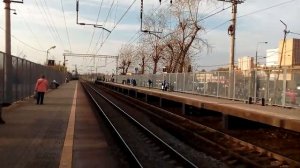 Москва 992 ж/д платформа Лианозово (будущая станция МЦД-1) осень день