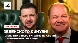 Зеленского кинули! Членство в НАТО Украине не светит по признанию Шольца