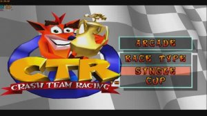 [PS1] CTR: Crash Team Racing, (1999) 1.54Гб [ePSXe]