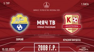 Зоркий 2008 vs Красногвардеец (Начало 15.02.2025 в 11-00)