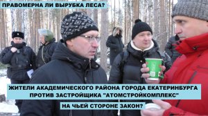 Жители  Екатеринбурга против застройщика "Атомстройкомплекс" - правомерна ли вырубка березовой рощи?