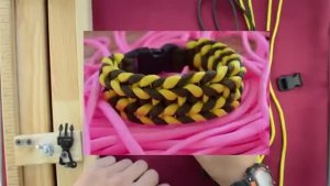 Паракорд Плетение браслета _Паучьи клыки_ (Paracord bracelet spider fangs)(360P)