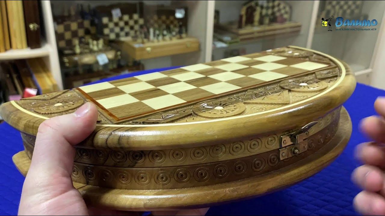 Круглые шахматы | Подарочные шахматы в необычной форме