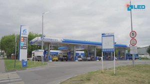 OUTDOOR видеоэкран для АЗС "Газпромнефть", г. Москва, Р6 мм