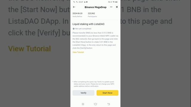 Binance Web3 New Airdrop 100M Lista Token. Megadrop for a share of 100M LISTA Token.