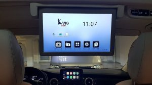 MB V Klasse с панорамной крышей,  установка потолочного монитора