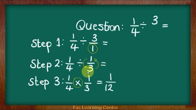 Dividing Fraction with Whole Numbers || Maths Made Easy || Faz Learning Centre смотреть онлайн