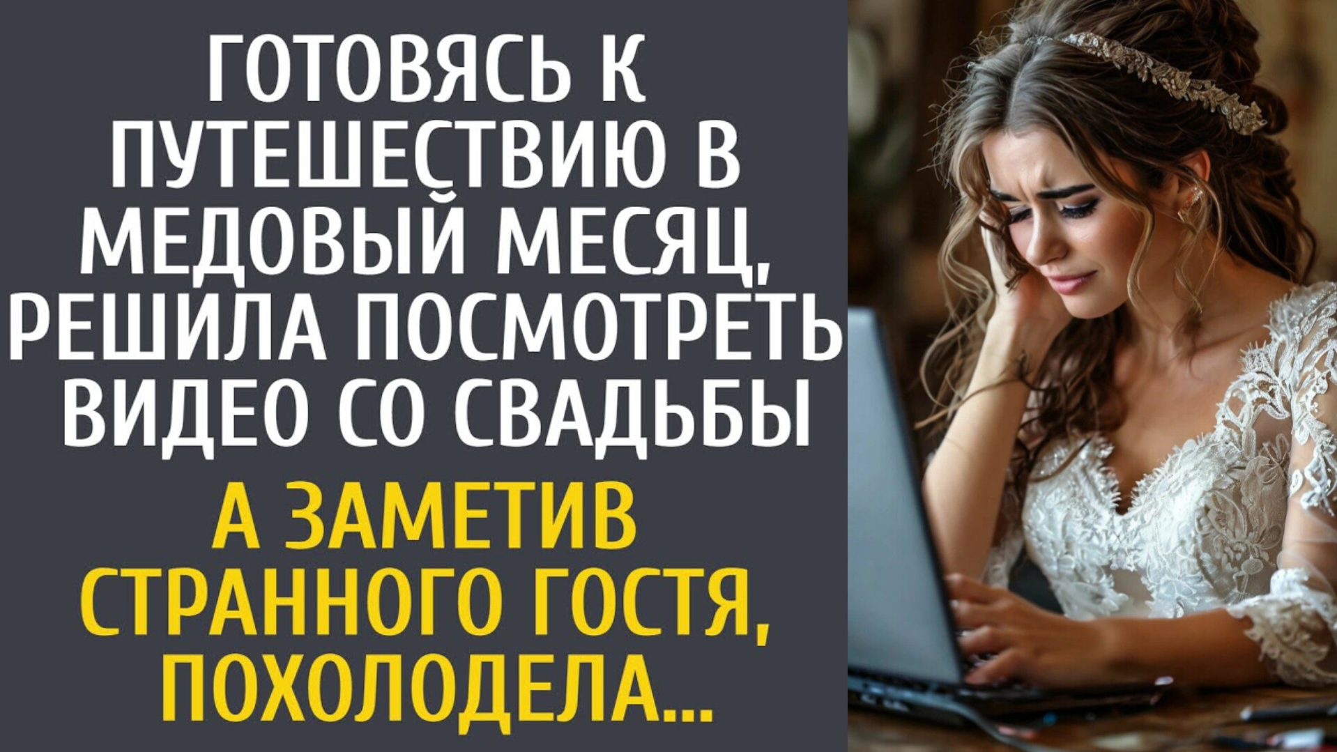 История из жизни как молодая жена решила пересмотреть видео со свадьбы и увидила того кого не ждала смотреть онлайн