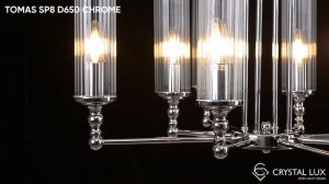 ЛЮСТРА TOMAS SP8 D650 CHROME | CRYSTAL LUX