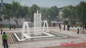 3D визуализация. Проект пешеходного фонтана в г. Советская гавань №138