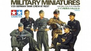 Распаковка Tamiya 1 35 35201 German Tank Crew at Rest