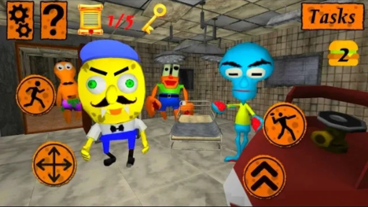 Sponge Neighbor's Hospital Gameplay Level 1