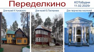 Переделкино — писательский посёлок под Москвой или КОТОоБудни от 11.02.2025г.