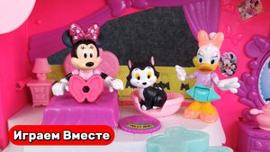 Играем в игрушки из мультиков ! Кухня Эльзы ! Игрушки Минни Маус ! Готовим мороженое !