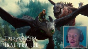 Как приручить дракона 2025 Реакция на Трейлер HOW TO TRAIN YOUR DRAGON с Мэйсон Темз и Нико Паркер