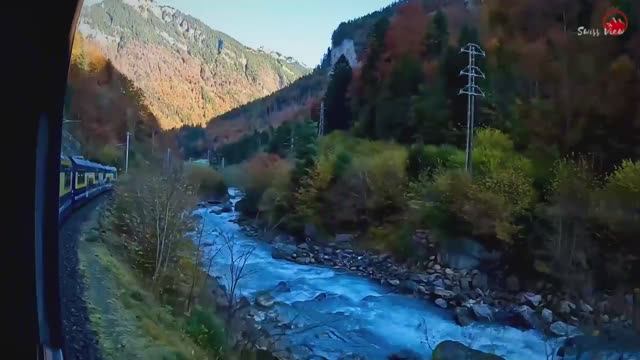 Самая красивая поездка на поезде в мире в Швейцарии🇨🇭