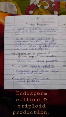 Plant 🪴 biotech  ENDOSPERM CULTURE AND TRIPLOID PRODUCTION.🌵🌿🌿🌱🌱☘☘