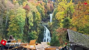 Прогулка по швейцарской деревне Бриенц водопад Гиссбах Швейцария
