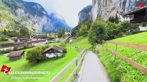 Лаутербруннен, самая красивая деревня Швейцарии🇨🇭Мирная прогулка по швейцарской долине