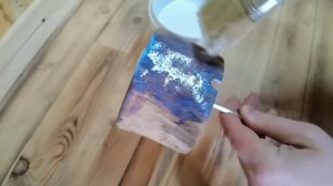 Лампа в стиле "Эко" из дерева и меди