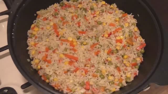 Постное блюдо.Рис с овощами.Ризотто
