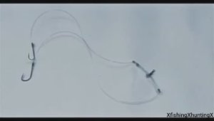 Рыбалка. Изготовление коромысла (двойного отводного) из толстой лески и вертлюжка.