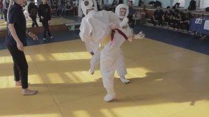 Быстрая победа в каратэ за 30 секунд. Финал соревнований/Дудин Доминик/ 1 место/ STRUIN DOJO