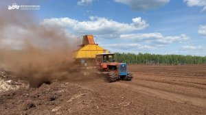 Техника времен СССР на добычке и уборке фрезерного торфа в 2023 году