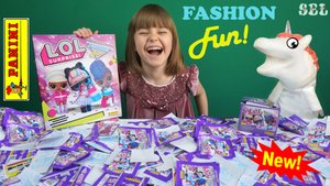 ЛОЛ Сюрприз Fashion Fun Альбом PANINI Целый Бокс Коллекция наклеек