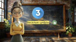 Веселые цифры с улыбкой!" 😄 Изучаем цифру 3