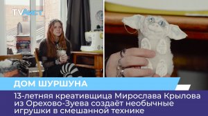 13-летняя креативщица из Орехово-Зуева создаёт необычные игрушки в смешанной технике