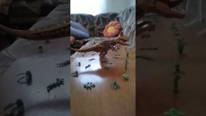 (рубрика стопмоушен) спинозавр против карнотавра 🦖