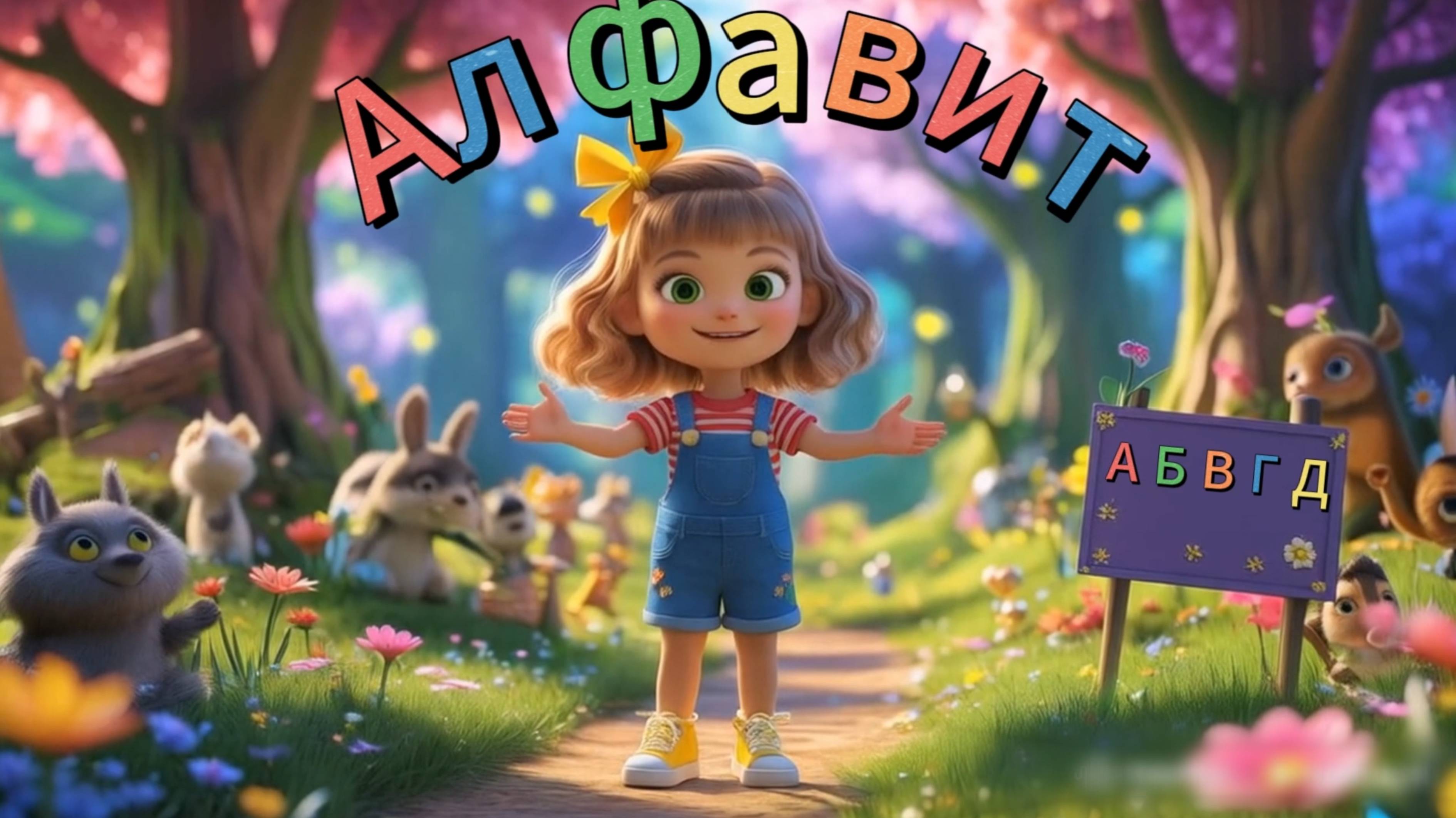 Учим Алфавит весело! И поём с Аней от А до Я
