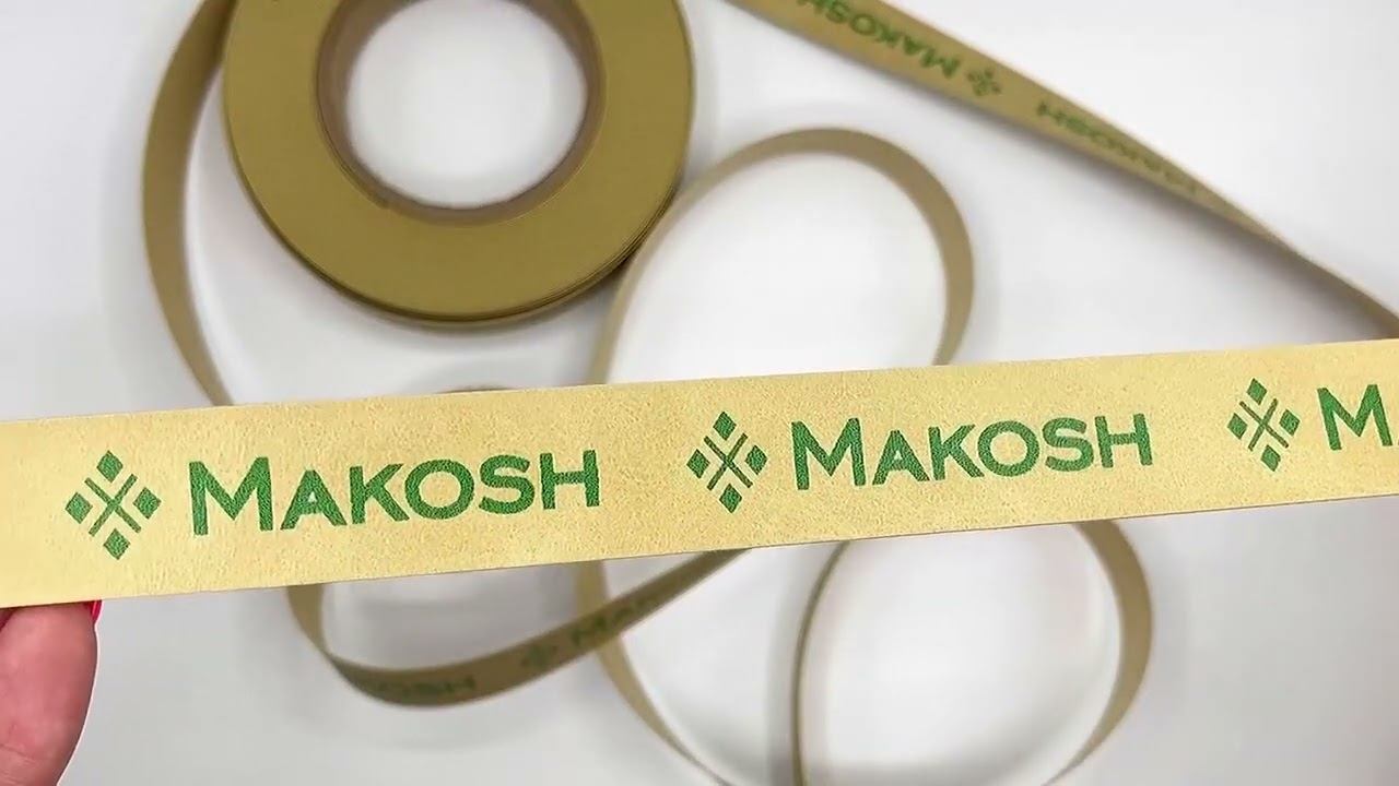 Кожзам с печатью сочного зеленого риббона