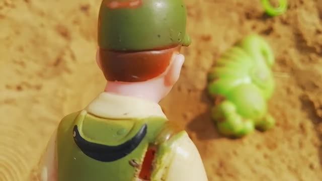 палеонтолог Джек на детской площадке