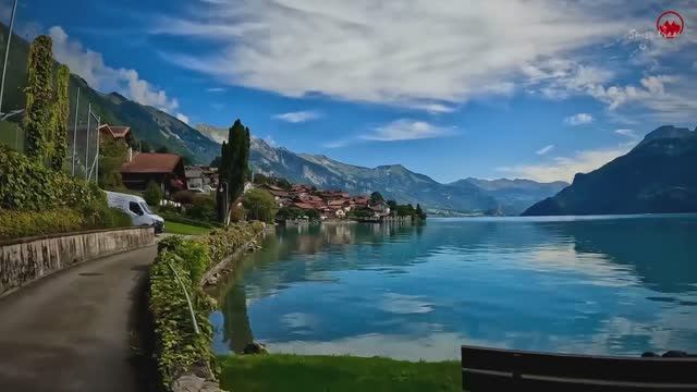 Небесная Швейцария🇨🇭Красивая швейцарская деревня Оберрид-ам-Бринцерзее