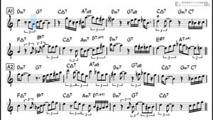 You are Too Beautiful Backing Track with Sheet Music for Alto Sax_720p