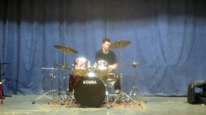 Максим Дементьев соло барабаны (авторы муз-Slipknot - Psychosocial )